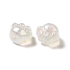 UV Plating Rainbow Iridescent Acrylic Beads PACR-M002-08A-5