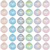 360Pcs 6 Colors  Rainbow Iridescent Plating Transparent Resin Decoden Cabochons RESI-SC0005-64-1