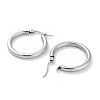 Non-Tarnish Ring 304 Stainless Steel Hoop Earrings for Women Men EJEW-B049-01B-P-2