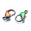 Ion Plating(IP) 304 Stainless Steel Lobster Claw Clasps STAS-S119-004D-2