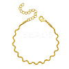 Brass Twist Wave Link Chain Bracelets for Women DN6472-2-1