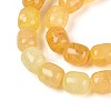 Baking Paint Crackle Glass Beads Strands DGLA-N019-01B-07-4