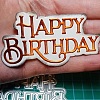 Birthday Theme Carbon Steel Cutting Dies Stencils DIY-P076-38-1