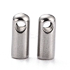 Tarnish Resistant 304 Stainless Steel Cord Ends STAS-H153-03E-P-2