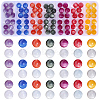 112Pcs 7 Colors Transparent Resin UV Reactive Beads RESI-PA0001-40B-7