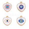 8Pcs 4 Styles Alloy Enamel Pendants ENAM-FP0001-94-2