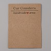 Rectangle Kraft Paper Sublimation Car Coaster Display Cards CDIS-WH0024-18A-02-1
