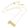 Ion Plating(IP) 304 Stainless Steel Love Heart Tag Pendant Necklaces for Women NJEW-K276-30G-2
