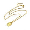 304 Stainless Steel Cubic Zirconia Pendant Necklaces LS-NJEW-Q347-01C-2