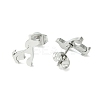 Non-Tarnish Cute Little Animal Theme 304 Stainless Steel Stud Earrings LS-EJEW-B041-02A-P-2