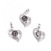 Natural Netstone Pendants G-L512-O06-1