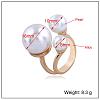 Elegant Alloy Cuff Ring Jewelry for European and American Hands WJ5832-5