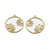 Brass Pendants KK-T032-053G-1