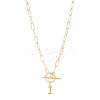 304 Stainless Steel Letter Pendant Necklaces NJEW-LP0001-52I-G-1