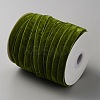 50 Yards Polyester Single Face Velvet Ribbon OCOR-WH0082-161C-2