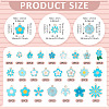 48Pcs 24 Styles Alloy Enamel Pendants ENAM-TA0004-14-4