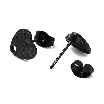 304 Stainless Steel Stud Earring Findings Ion Plating(IP) STAS-I183-02A-EB-1