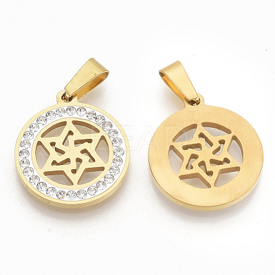 201 Stainless Steel Pendants STAS-N089-40G-1