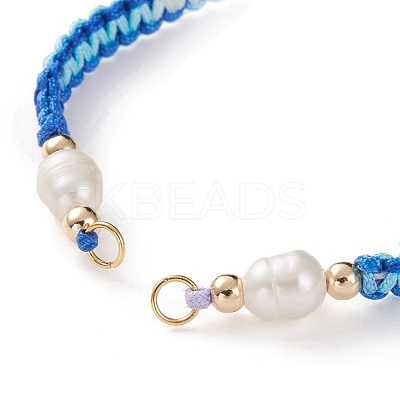 Adjustable Polyester Braided Cord Bracelet Making AJEW-JB00859-02-1