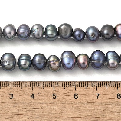 Dyed Natural Cultured Freshwater Pearl Beads Strands PEAR-A006-29A-X-1