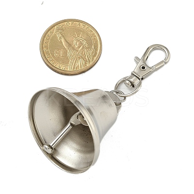 Iron Bell Pendant Decoration HJEW-JM02458-1