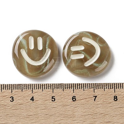 Resin Enamel Cabochons CRES-S371-01-1
