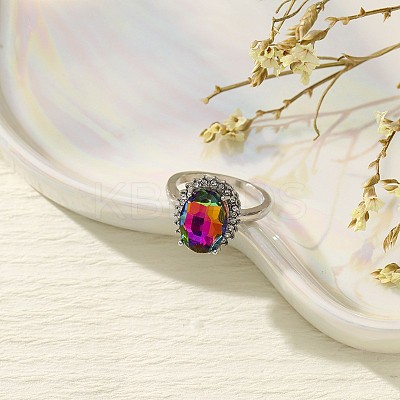 Cubic Zirconia Plain Band Rings for Women PW-WGEF2B2-13-1