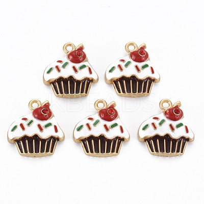 Rack Plating Alloy Enamel Pendants ENAM-S126-051-NR-1