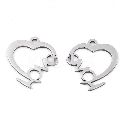 Non-Tarnish Valentine's Day 201 Stainless Steel Pendants STAS-S081-076-1