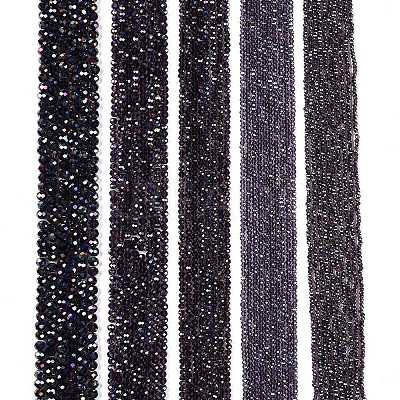Electroplate Glass Beads Strands EGLA-A044-T4mm-B15-1