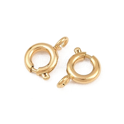 304 Stainless Steel Spring Gate Rings X-STAS-P437-11G-1