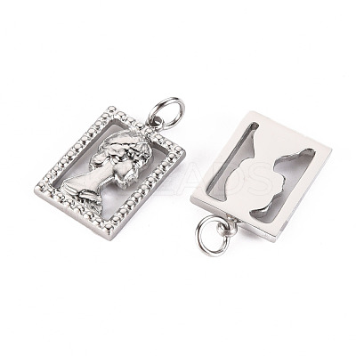 Non-Tarnish 304 Stainless Steel Pendants STAS-S116-127P-1