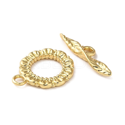 Rack Plating Brass Toggle Clasps KK-K346-21G-1