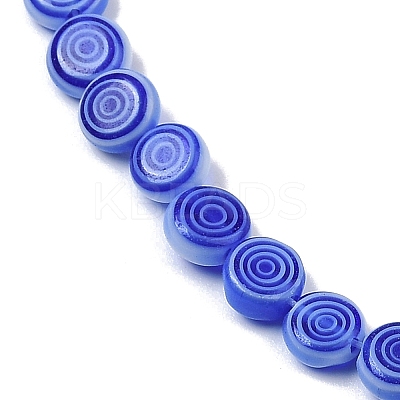 Handmade Lampwork Beads Strands LK-R004-51G-1