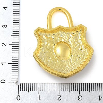 Rack Plating Brass Glass Pendants KK-G515-02B-1