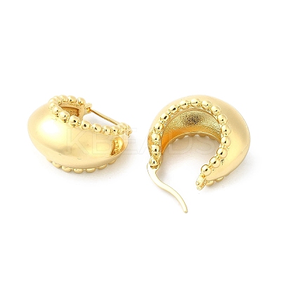 Rack Plating Brass Crescent Moon Hoop Earrings for Women EJEW-Q780-02G-1