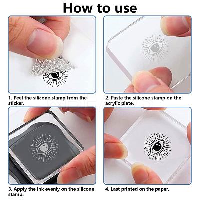 Plastic Stamps DIY-WH20018-0182-1
