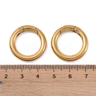 Ion Plating(IP) 316 Stainless Steel Spring Gate Rings STAS-M296-01G-D-1