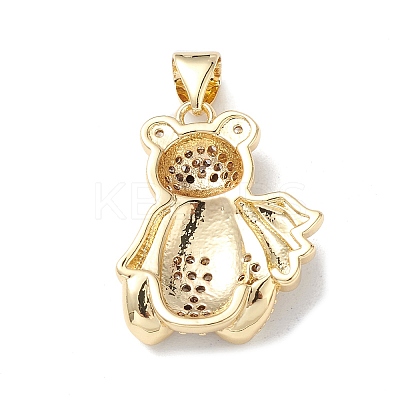 Brass Micro Pave Cubic Zirconia Pendants KK-M240-16F-1