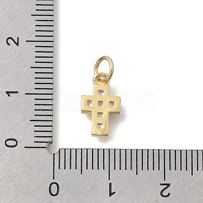 Brass Micro Pave Cubic Zirconia Pendants KK-D431-069G-1