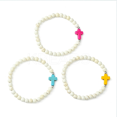 Religion Cross Bracelets BJEW-TA00397-1