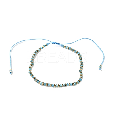 Natural Apatite Beaded Beaided Bead Barcelets for Women Men VG0816-1-1