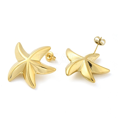 304 Stainless Steel Stud Earrings for Women X-EJEW-G364-13G-1