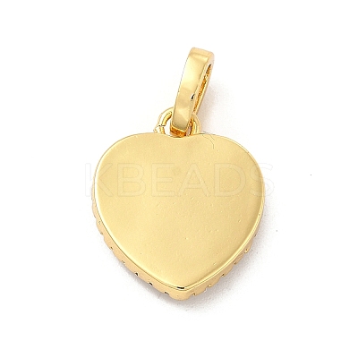 Brass Micro Pave Cubic Zirconia Pendants KK-C009-02F-1