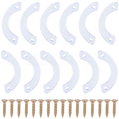 12Pcs PVC Non Slip Drawer Stops DIY-GF0006-91-1