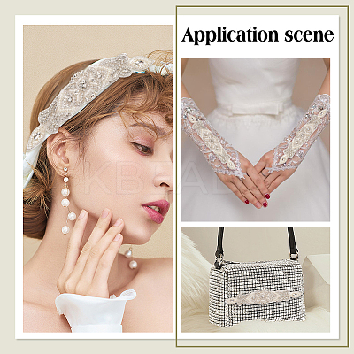 Flower Pattern Hotfix Rhinestone DIY-WH0502-89-1