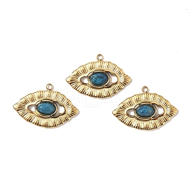 PVD Vacuum Plating 201 Stainless Steel Natural Natural Agate Pendants STAS-C064-VC913-1