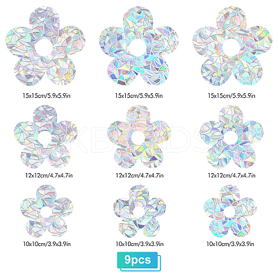 Waterproof PVC Laser No-Glue Stickers DIY-WH0304-221K-1