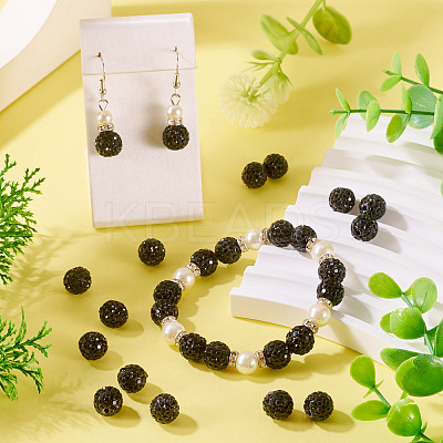 30Pcs Pave Disco Ball Beads RB-TA0001-26B-1