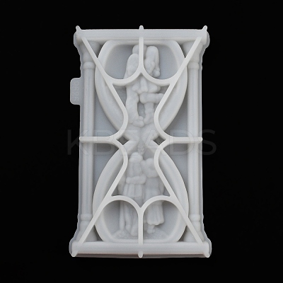 Valentine's Day Couple Sand Glass Shape Display Decoration DIY Silicone Statue Mold LS-DIY-K072-03-1